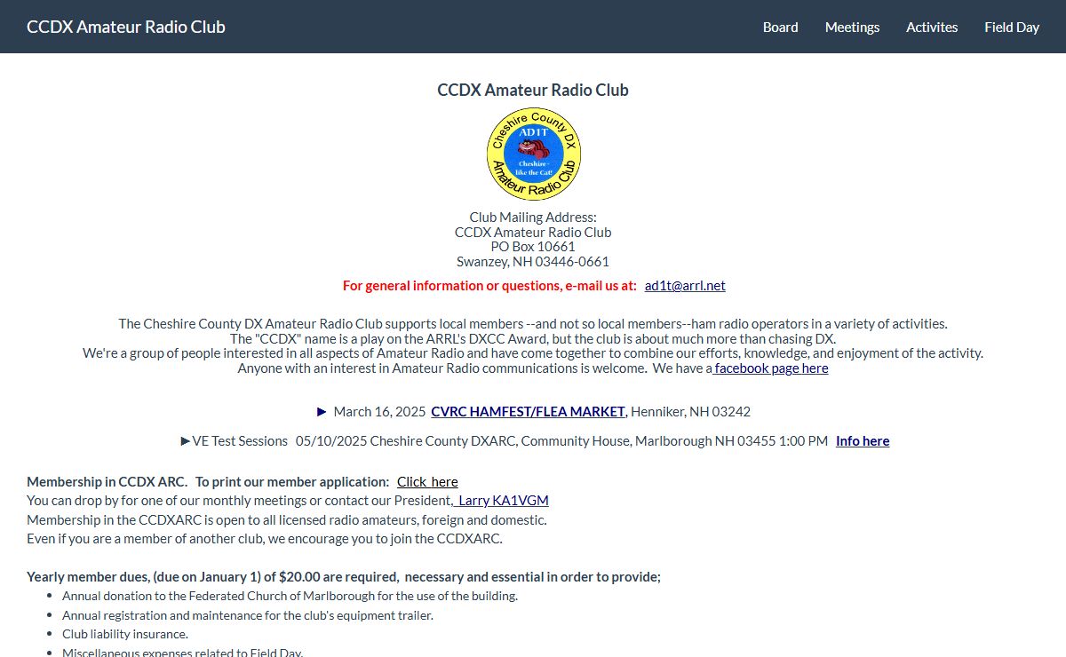CCDX Amateur Radio Club - CCDX Amateur Radio Club