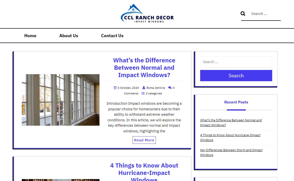 CCL Ranch Decor - impact windows