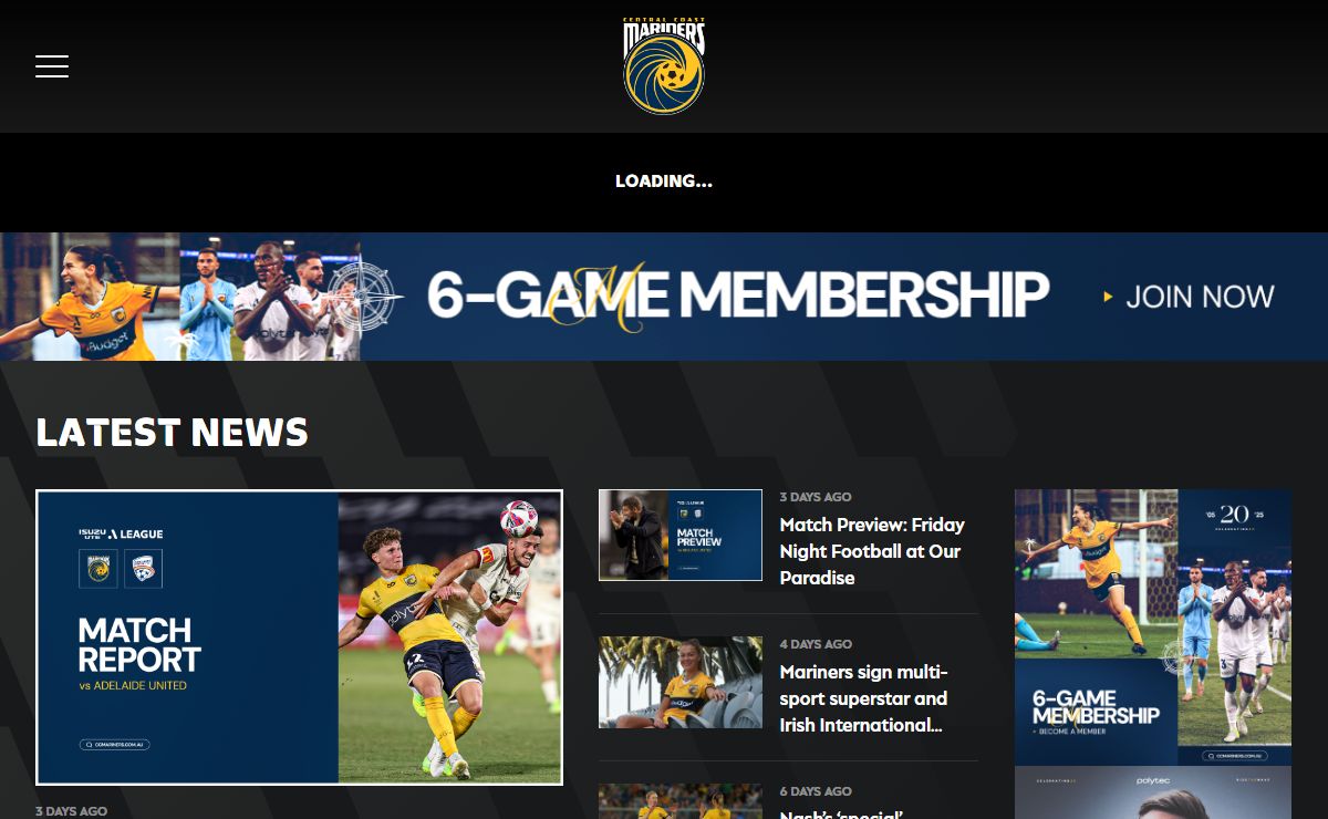 Home - Central Coast Mariners