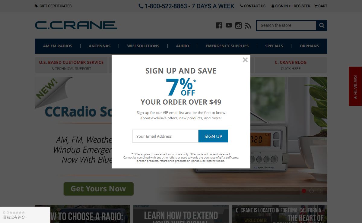 Portable Radios for Sale | AM/FM Radios & Antennas | C. Crane
