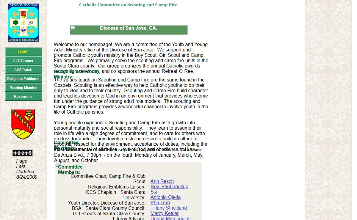 Catholic Committee on Scouting/Camp Fire - Diocese of San Jose