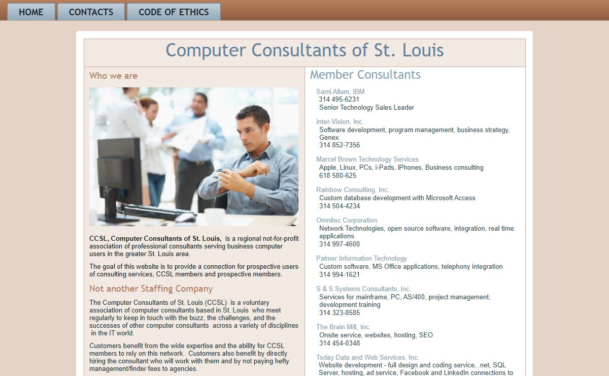 Computer Consultants of St. Louis connecting Businesses and independent consultants