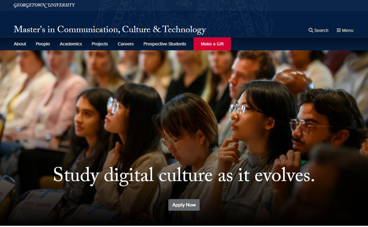 MA Communication Culture & Technology | Georgetown University