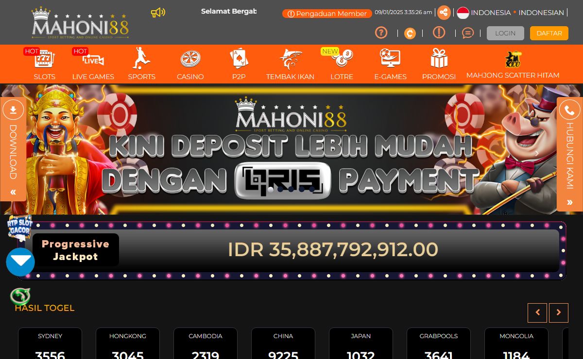 Mahoni88 : Situs Judi Slot Gacor Maxwin Casino Online Terpercaya