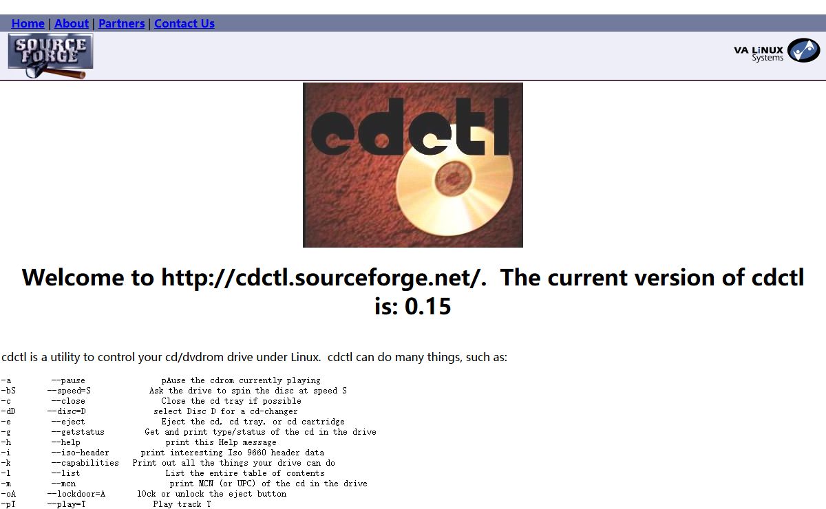 Sourceforge: cdctl