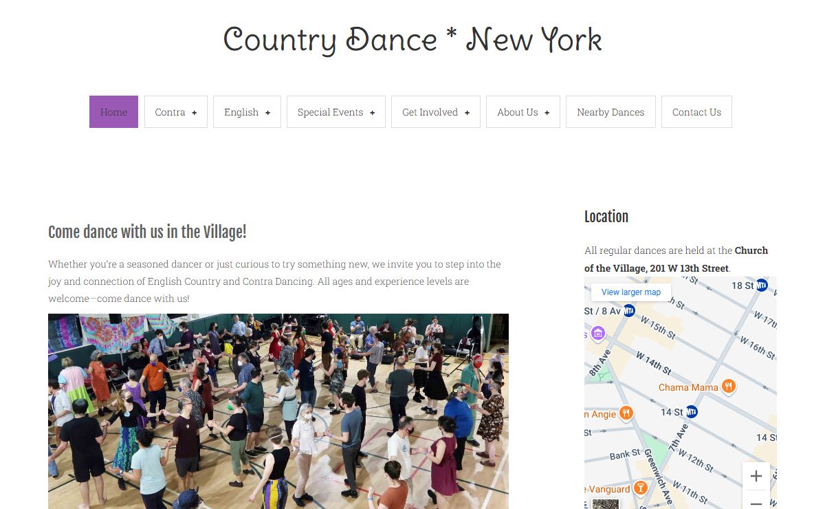 Country Dance * New York | Weekly social dances with live music in the West Village from September to mid-June.
