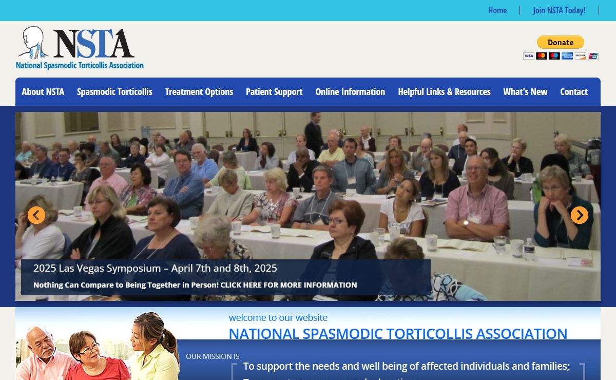 2025 Las Vegas Symposium Tentative Agenda - National Spasmodic Torticollis Association - NSTA