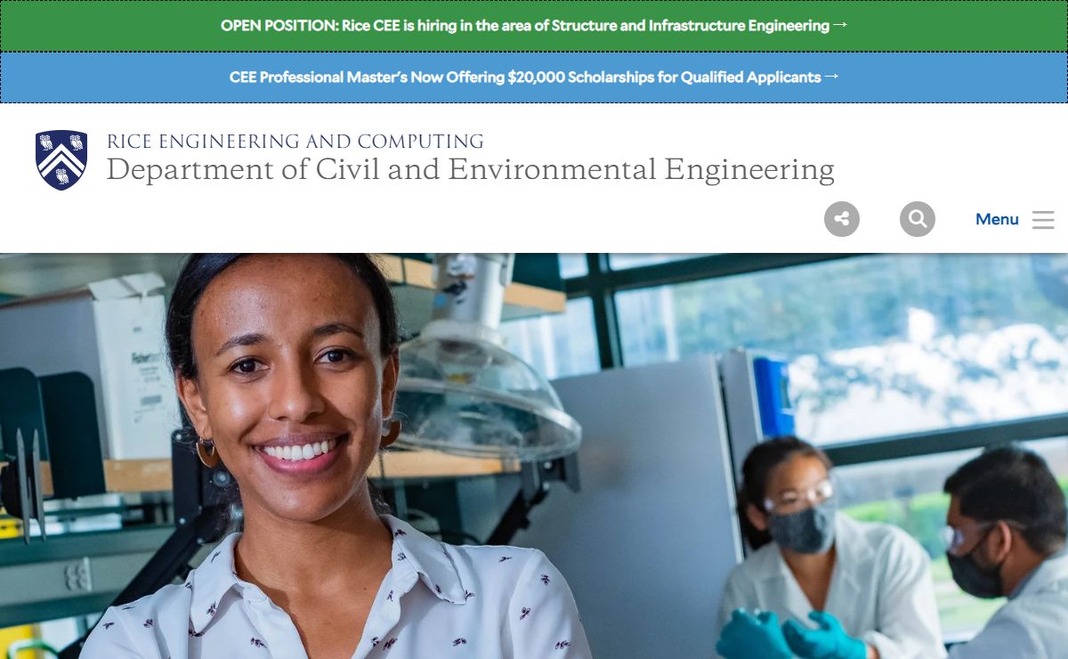 Department of Civil and Environmental Engineering | Rice University