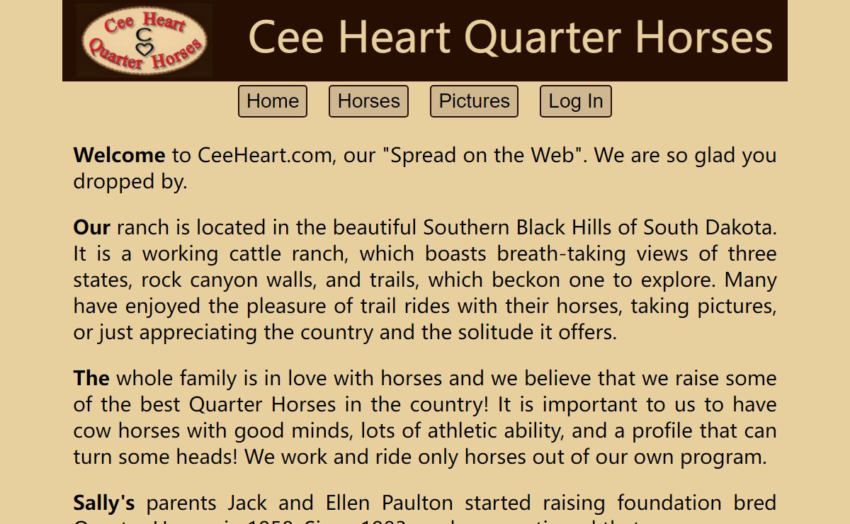 Cee Heart Quarter Horses