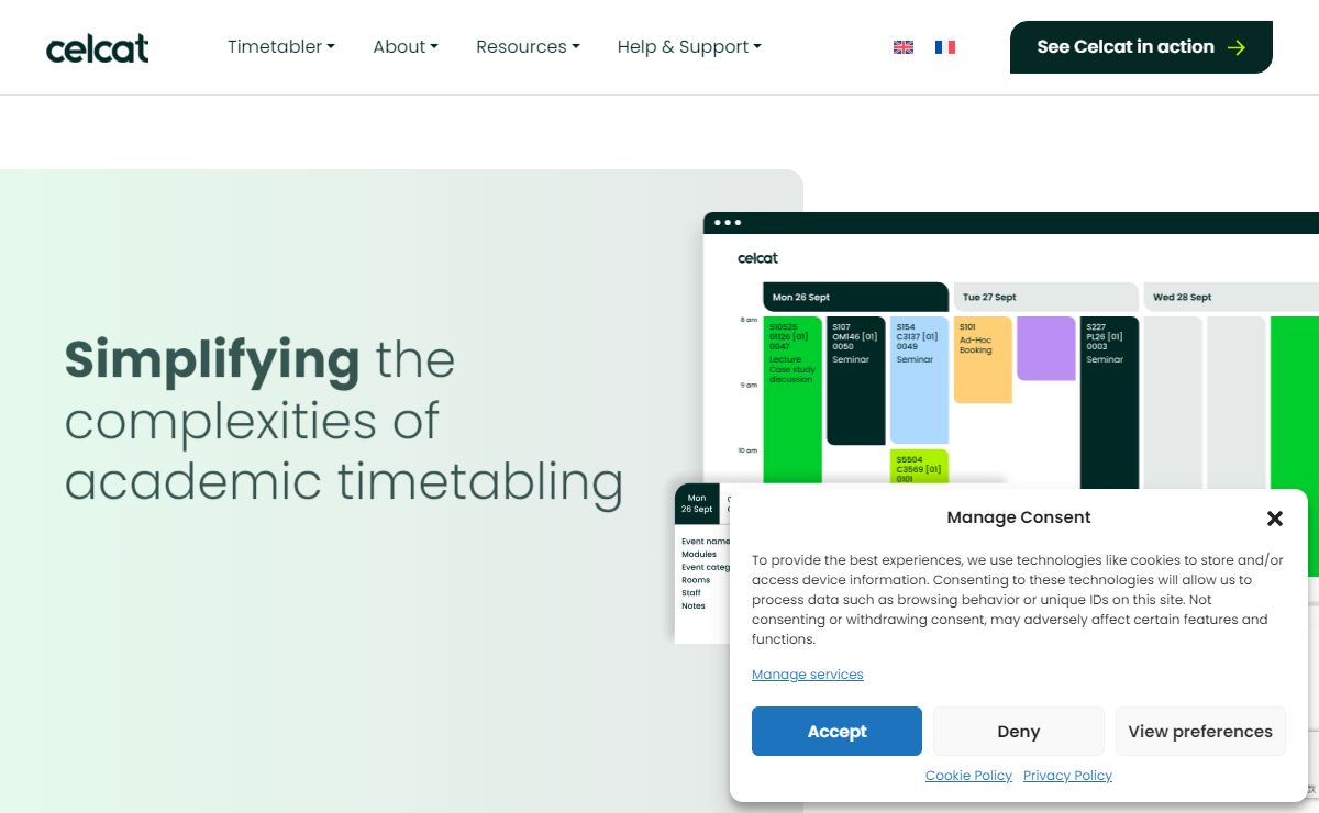 CELCAT - Timetabling Solutions