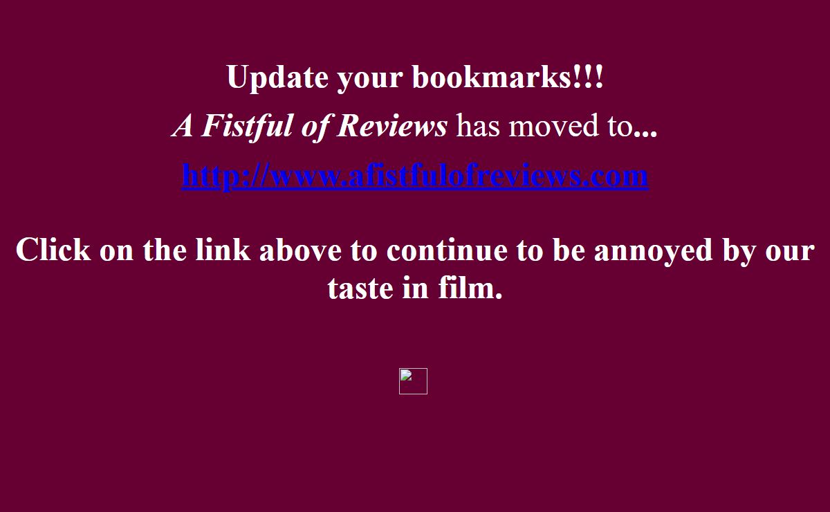 A Fistful of Reviews HAS MOVED!!!