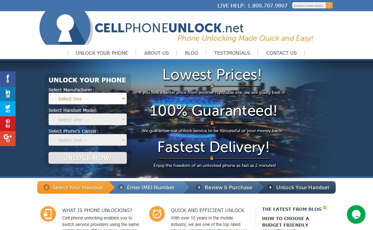 Unlock Samsung, iPhone, LG, HTC and Many More - CellPhoneUnlock