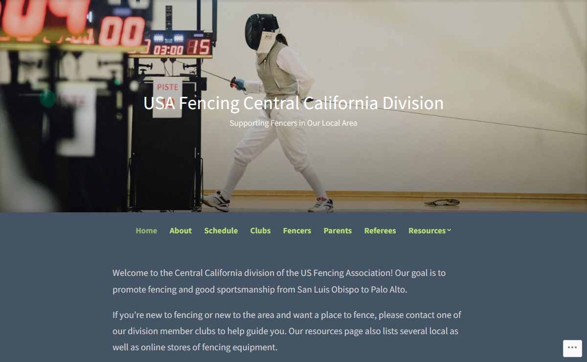 USA Fencing Central California Division – Supporting Fencers in Our Local Area