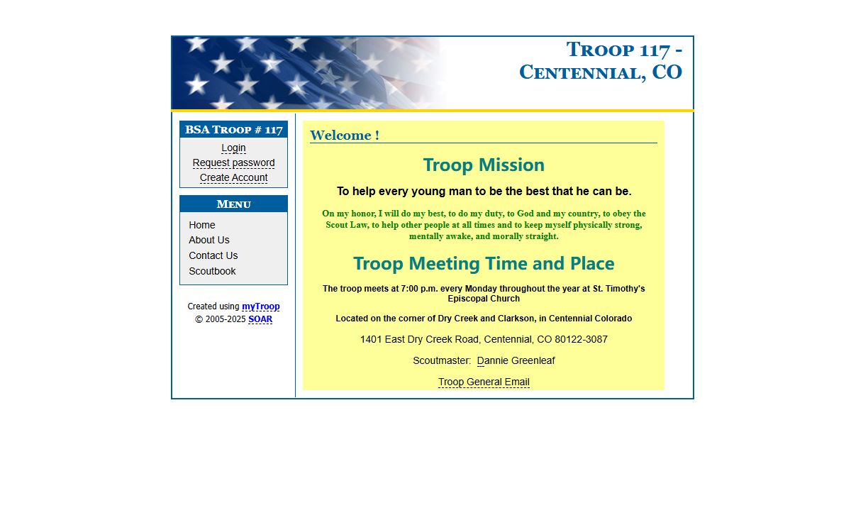Boy Scout Troop 117, Centennial CO | Home Page