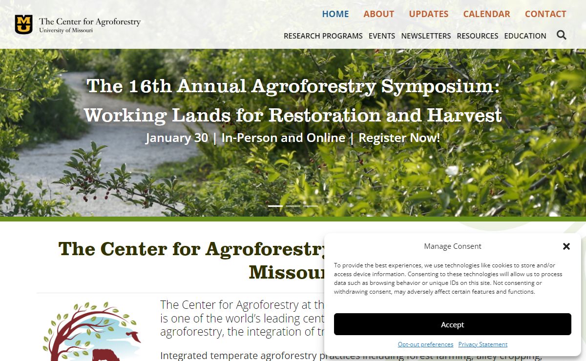 The Center for Agroforestry | University of Missouri