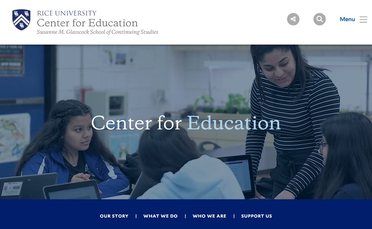 Center for Education | Center for Education | Rice University