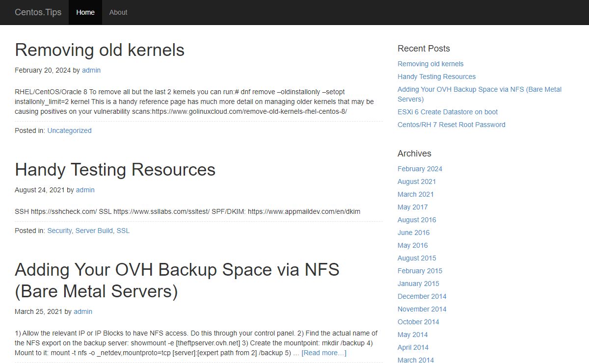Centos.Tips – CentOS & Linux Admin Tips