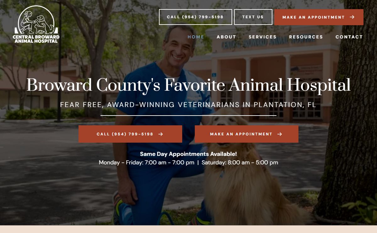 Veterinarian in Plantation & Ft. Lauderdale, FL | Central Broward Animal Hospital
