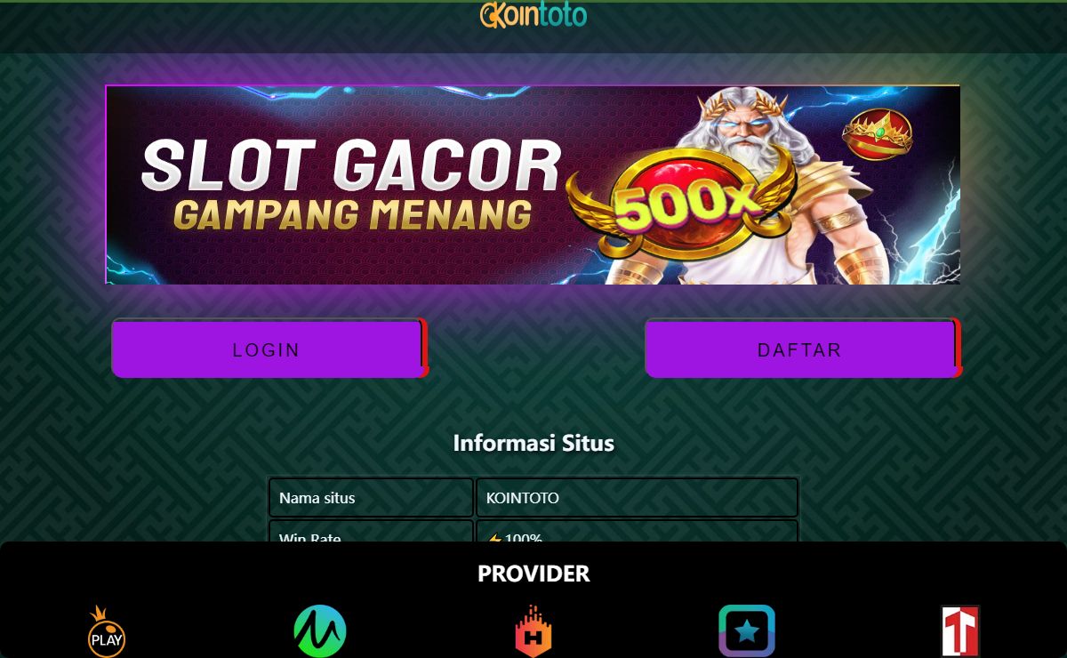 KoinToto | Situs Togel Online Resmi | Pasaran Besar Terlengkap