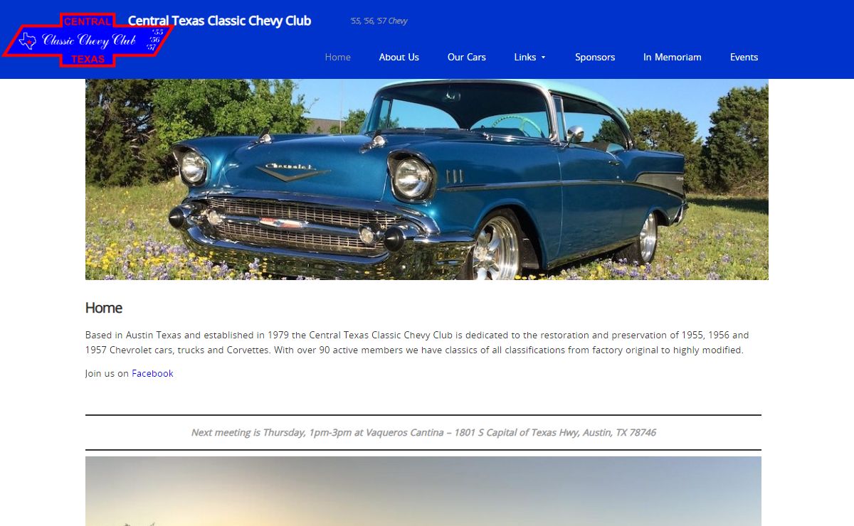 Central Texas Classic Chevy Club – ’55, ’56, ’57 Chevy
