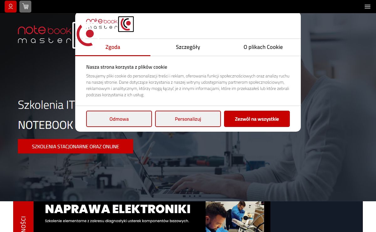 Centrum szkoleniowe IT, kursy Informatyczne | Notemaster