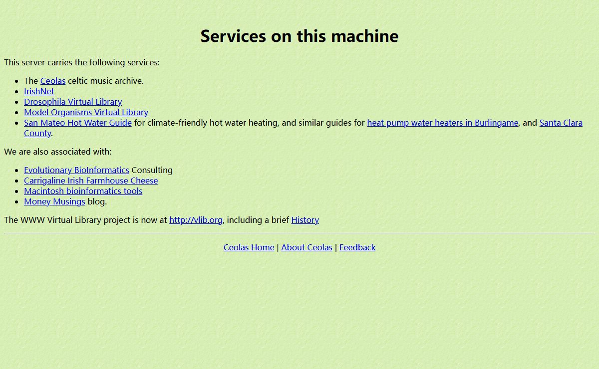 Services on this machine