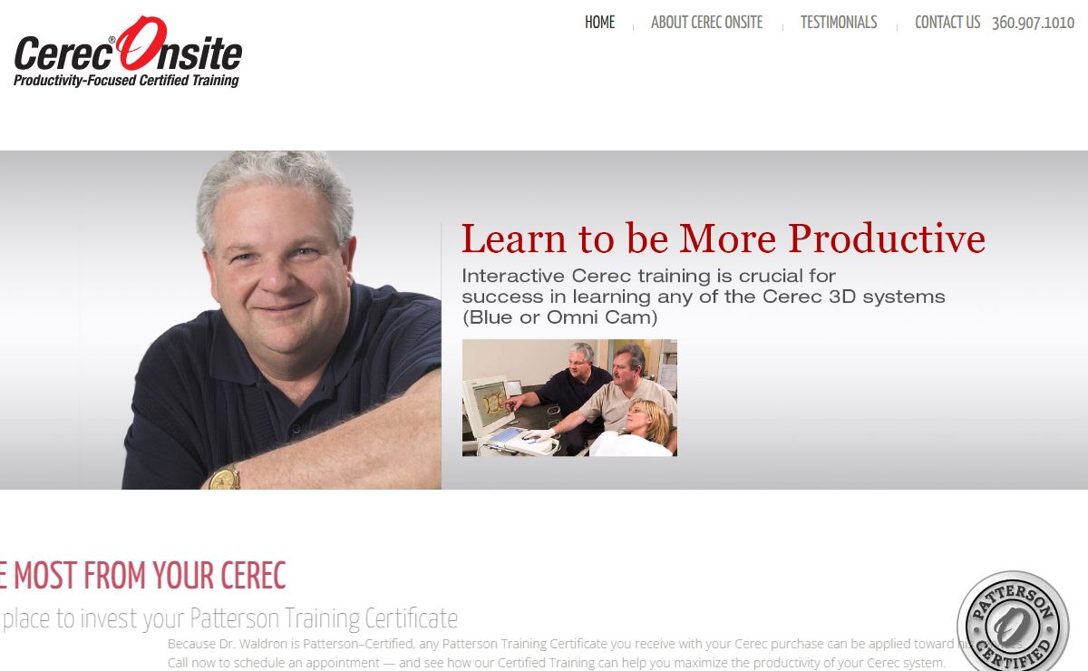 Cerec Onsite | Professional Productivity Focused Training