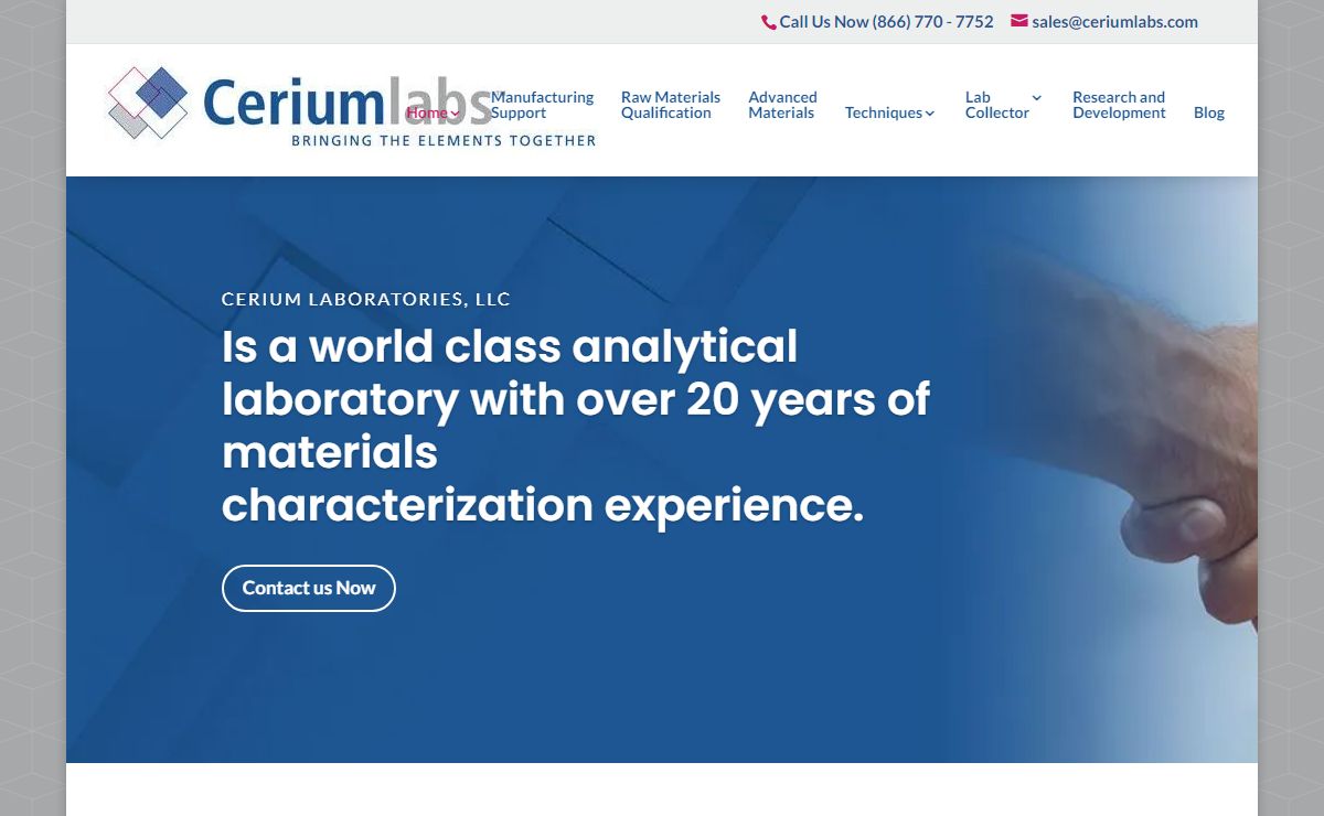 Analytical Laboratory for High-tech Industries | Cerium Labs Austin, TX