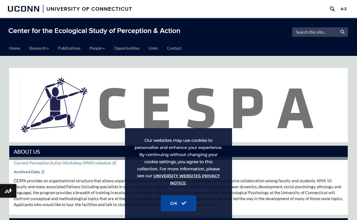 Home | Center for the Ecological Study of Perception & Action