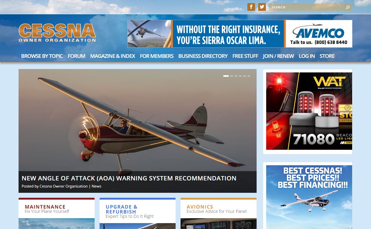Cessna Owner Organization | Helping Members Since 1975