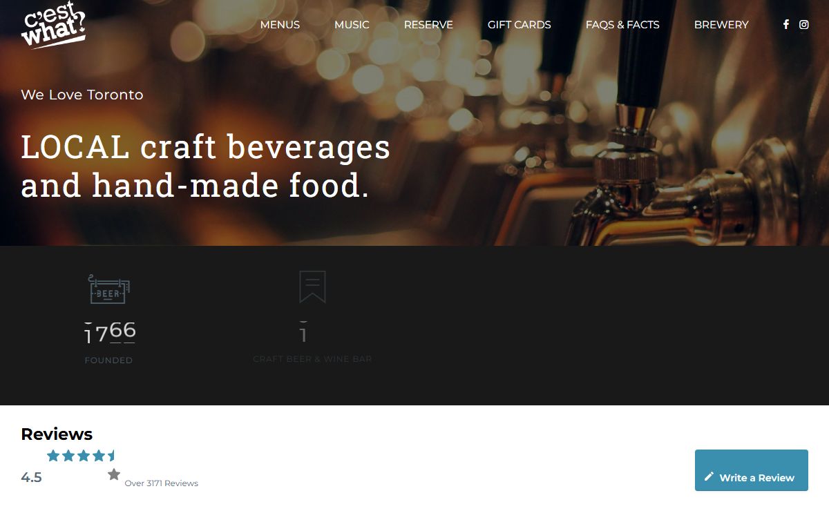 C'est What - Cest What Toronto Best Brewpub | Craft Beer & Pub Fare