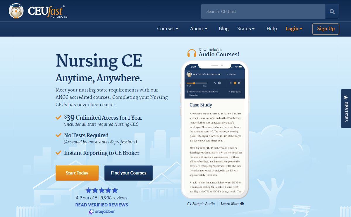 Continuing Education for Nurses - Unlimited Nursing CEUs | CEUfast