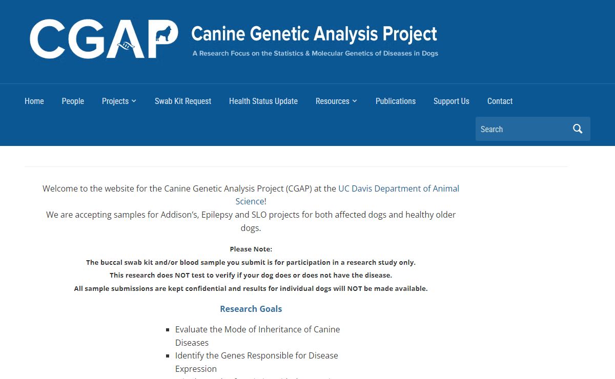 CGAP Canine Genetic Analysis Project