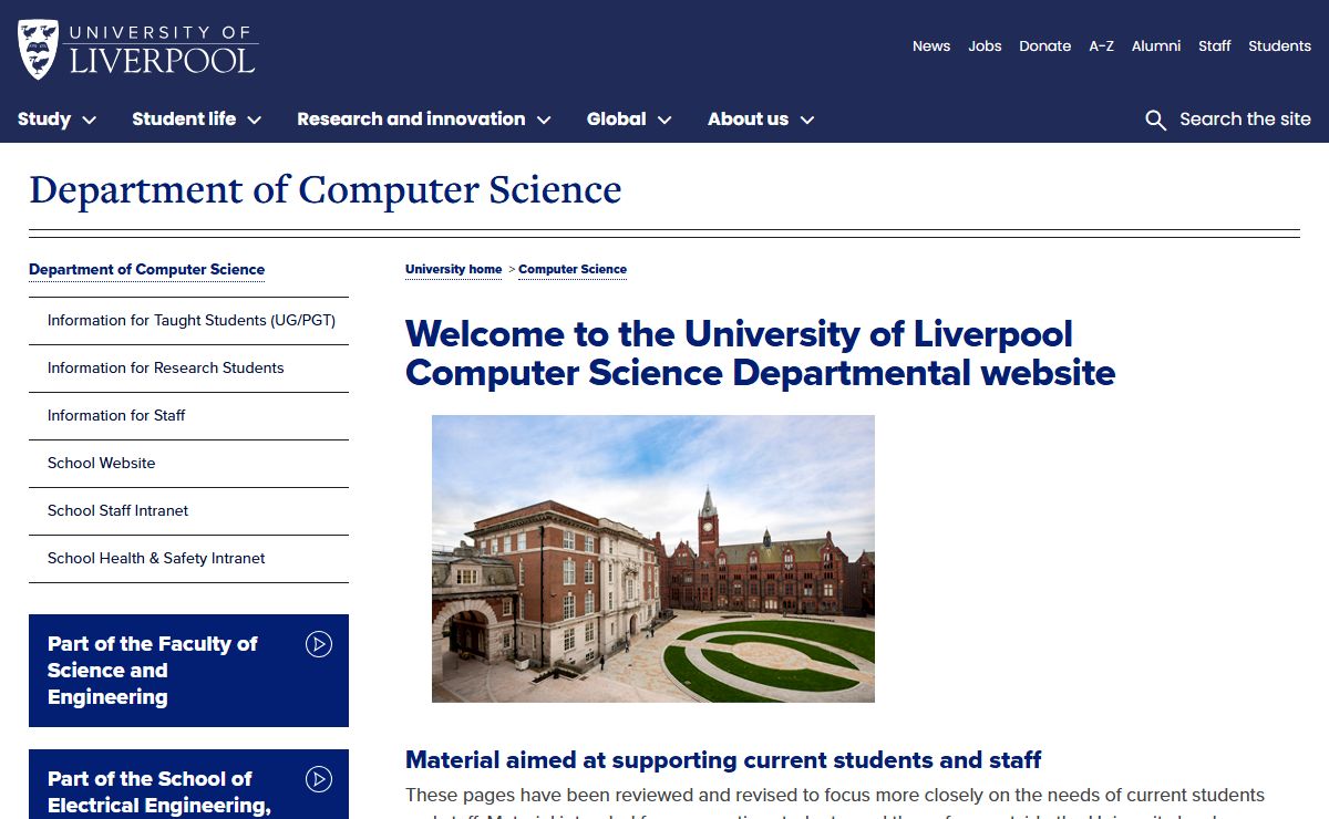 University of Liverpool - Computer Science -