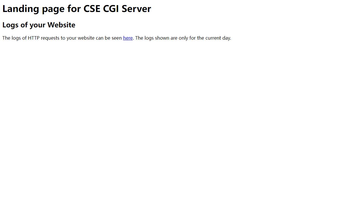 CSE CGI Server
