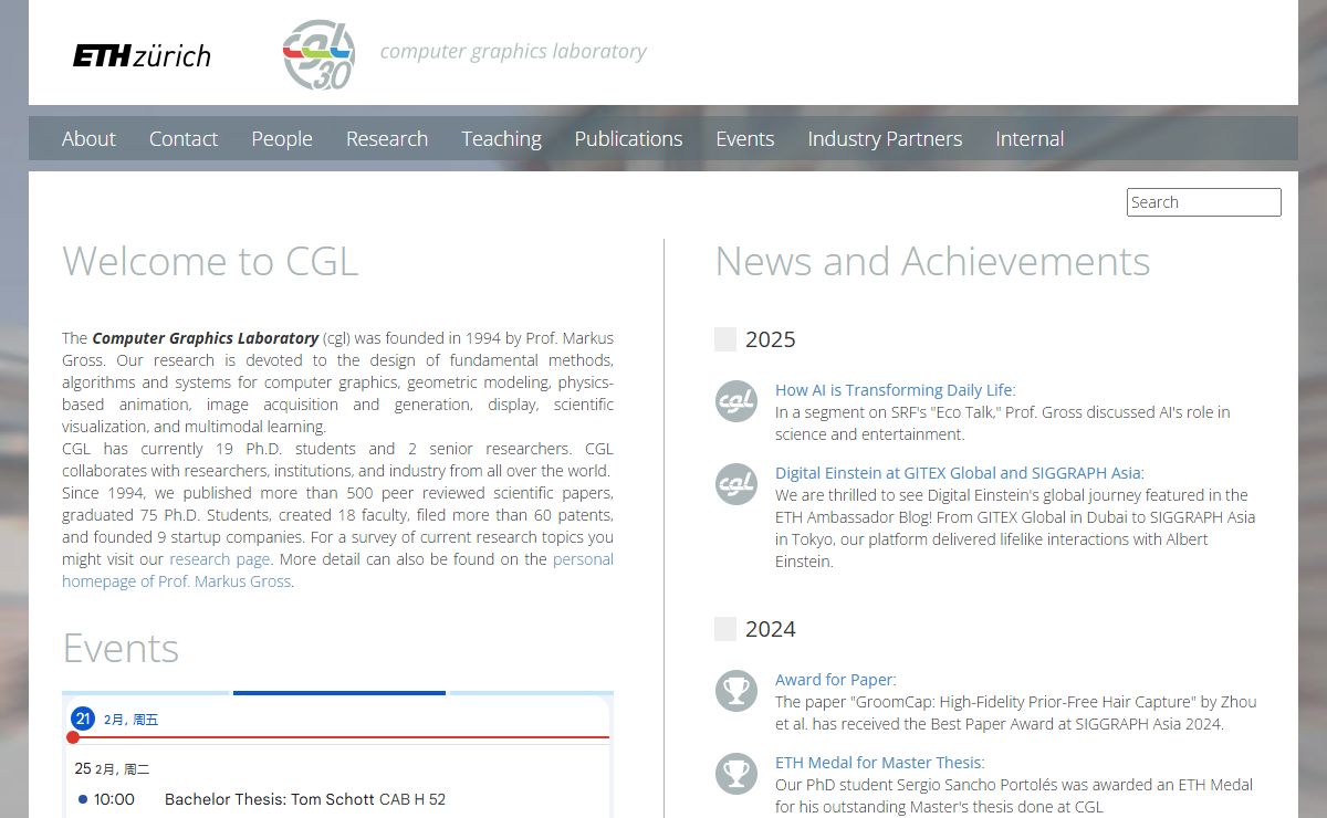 CGL @ ETHZ - About