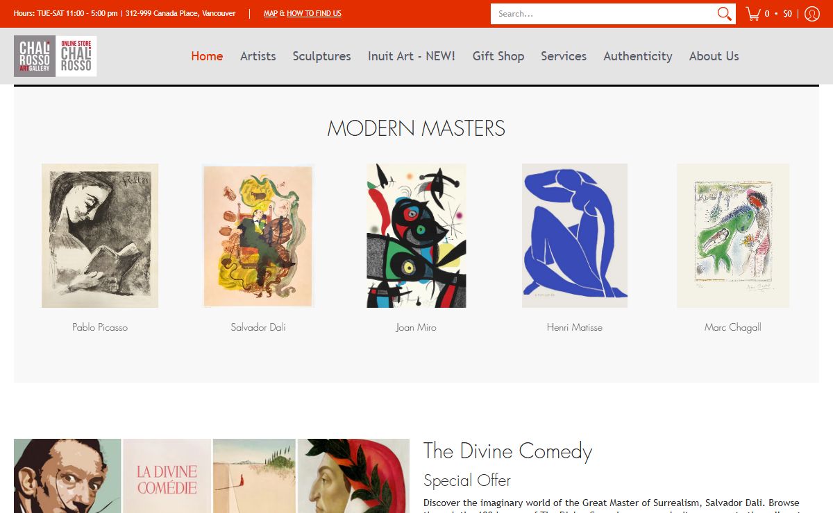 Chali-Rosso Art Gallery Online Store