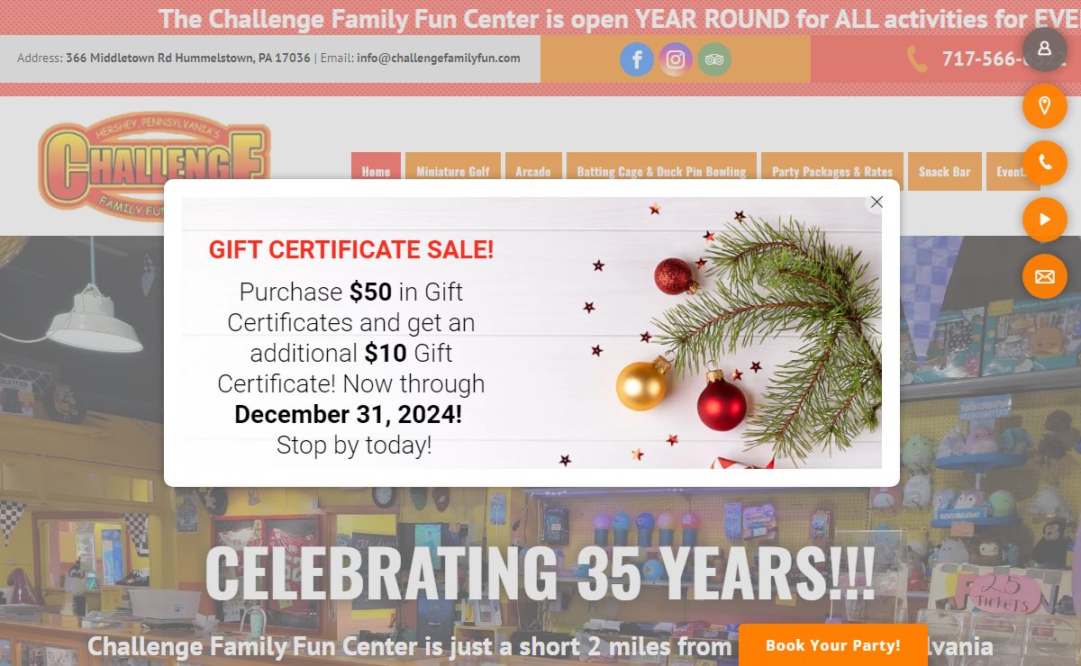 Arcade | Hummelstown, PA | Challenge Family Fun Center
