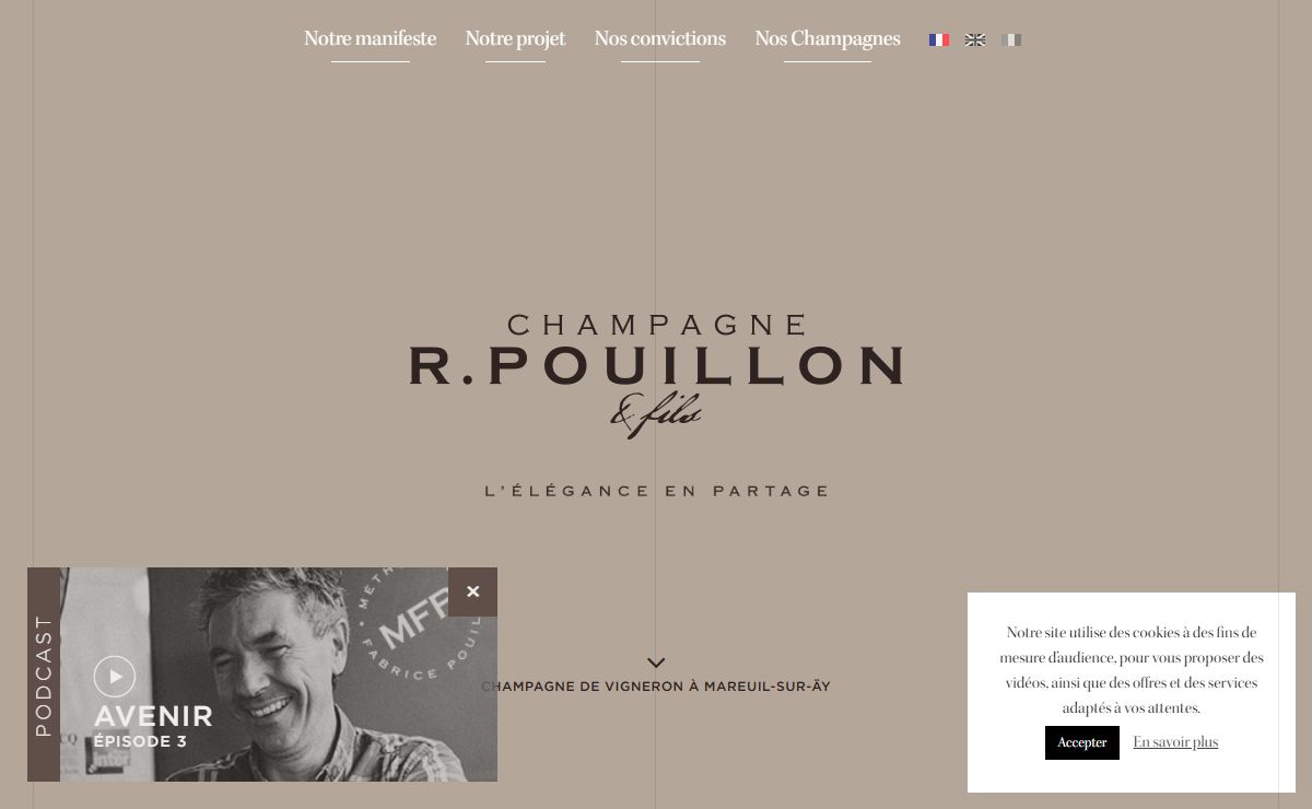 Notre manifeste - Champagne R. Pouillon & Fils
