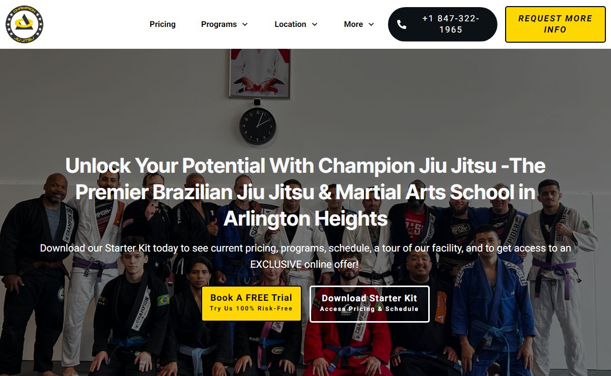Best Martial Arts School in Arlington - Champion BJJ