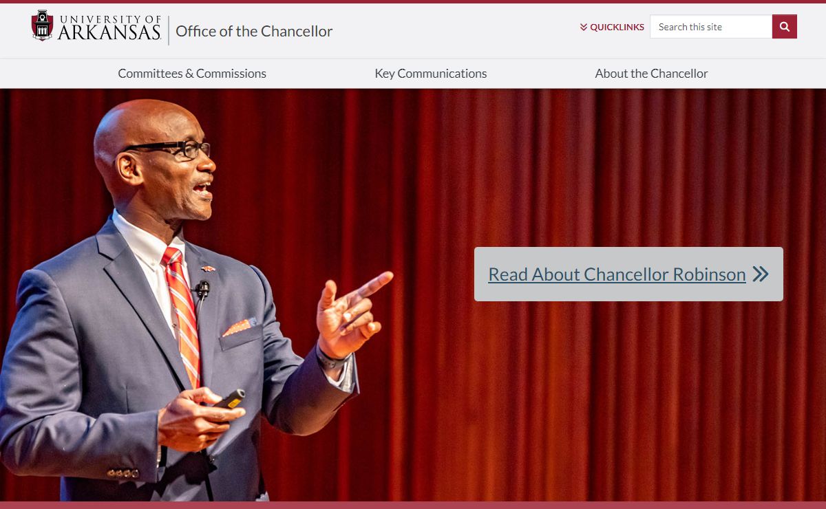 Office of the Chancellor | Office of the Chancellor | University of Arkansas