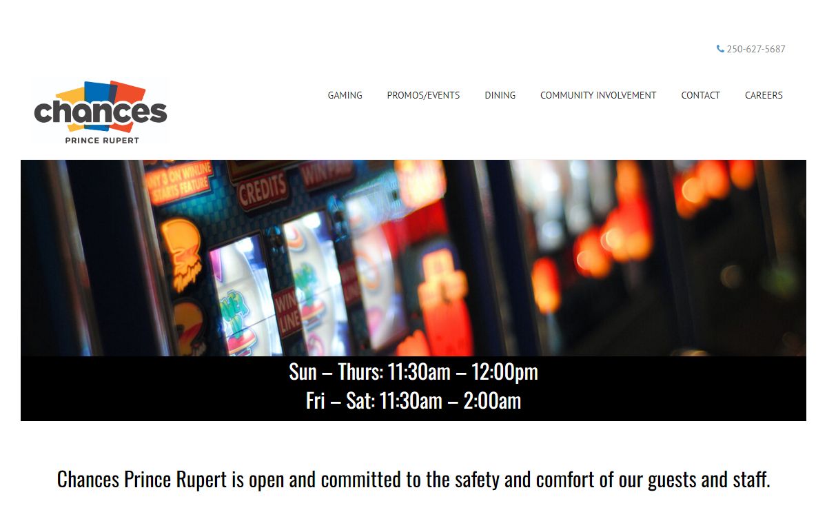 Chances Prince Rupert | Community Gaming Centre