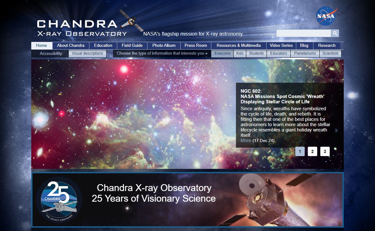 Chandra X-ray Observatory - NASA's flagship X-ray telescope