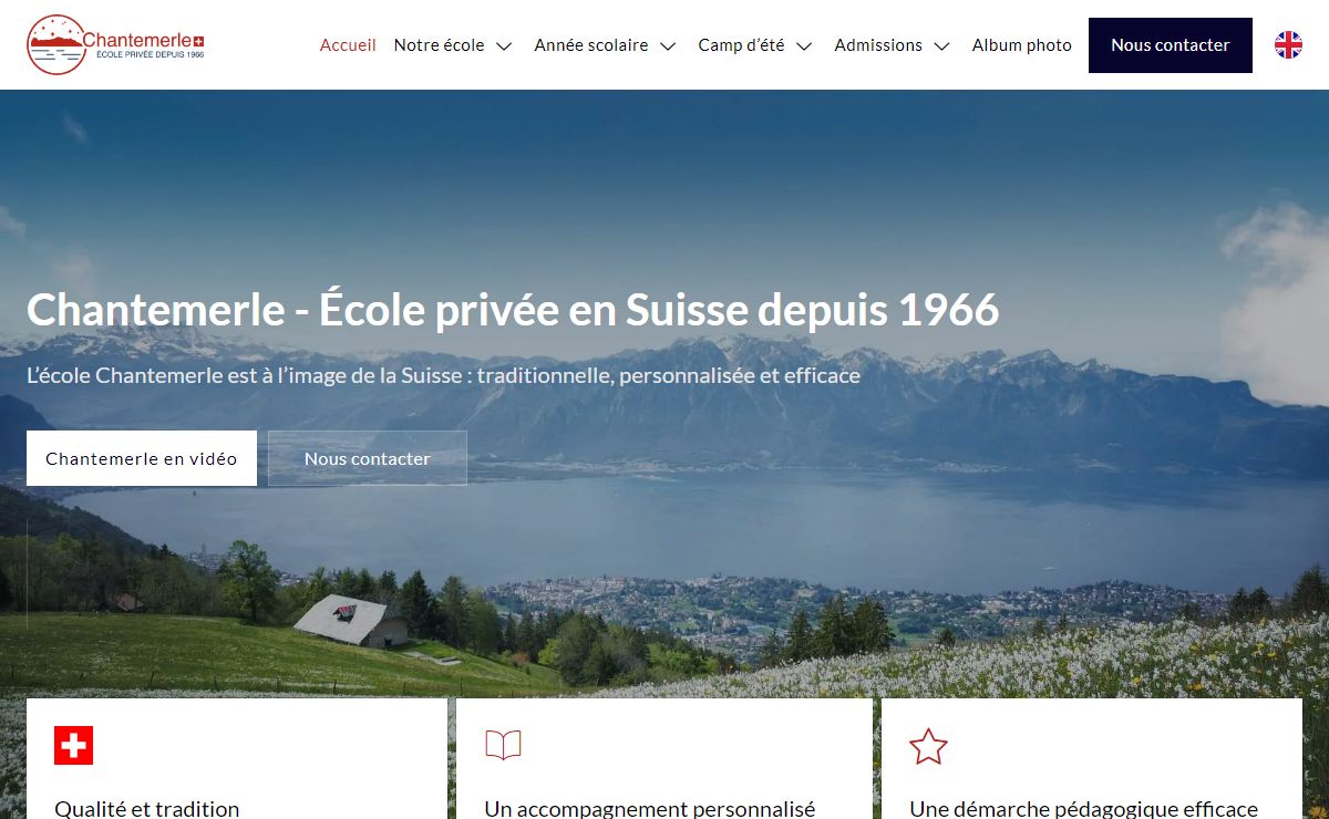 École Chantemerle à Blonay | École Privée Suisse depuis 1966