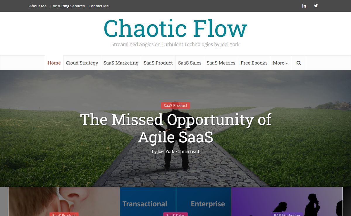 SaaS Blog - Chaotic Flow by Joel York - Cloud Blog