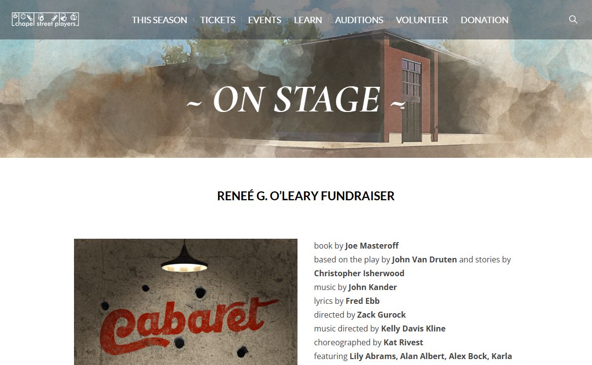 OnStage · Chapel Street Players