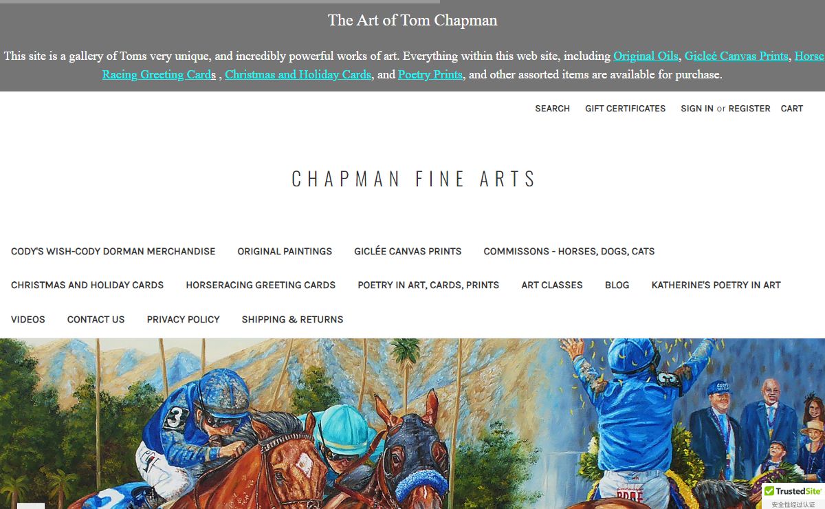 Horse Oil Paintings, Giclees, & Commission Art | Chapman Fine Arts