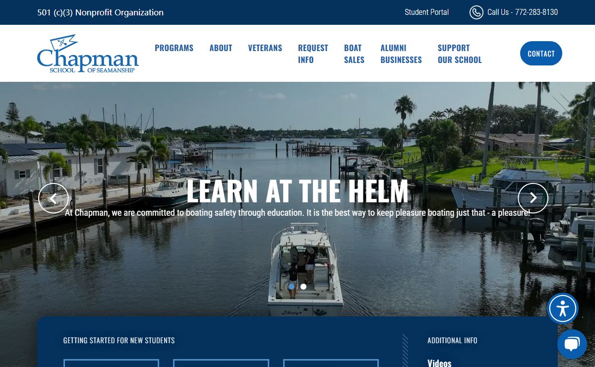 Nonprofit Boating and Maritime School | Chapman School