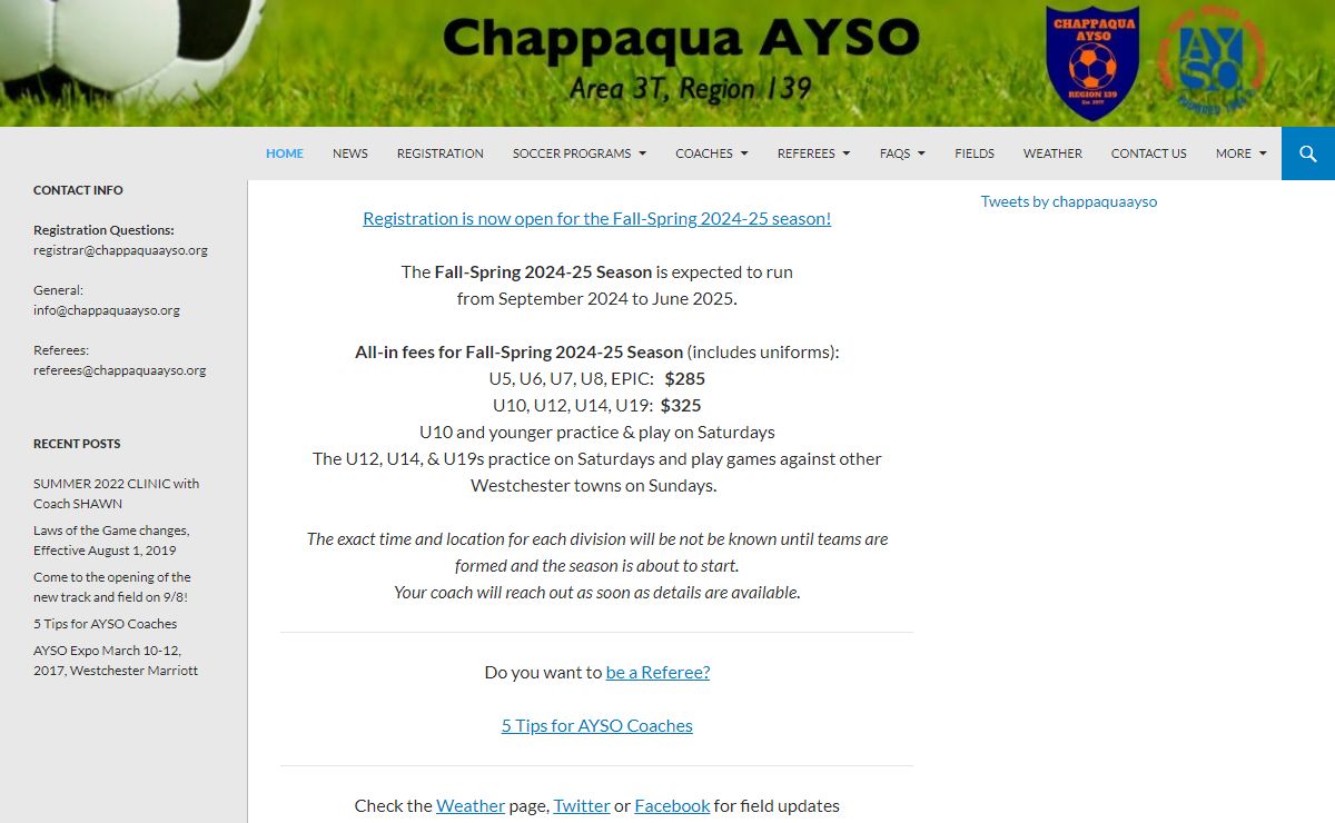 Chappaqua AYSO | Area 3T – Region 139