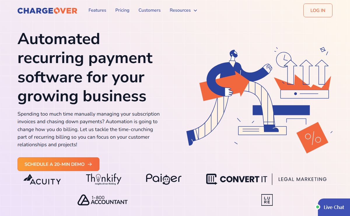 Recurring Payment Software for Easy Automated Billing | ChargeOver